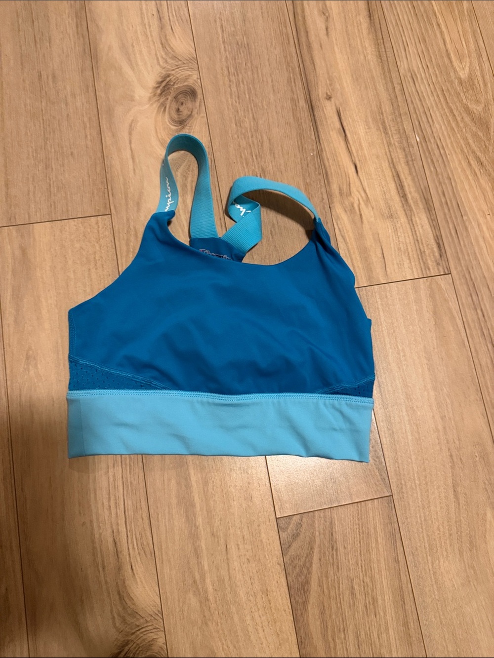 Champion Two-Tone Blue Sports Bra